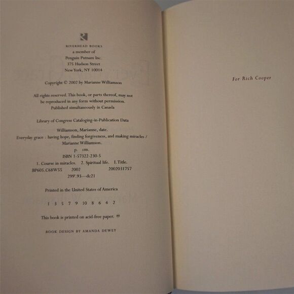 Everyday Grace : Having Hope, Forgiveness, and Miracles by Marianne Williamson - Picture 7 of 9